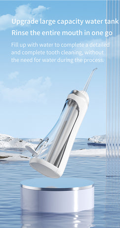 Pink Portable Ultrasonic Oral Irrigator with 3 Cleaning Modes Smart Teeth Cleaning Machine