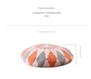 Diamond Colorblock Wool Beret - Stylish Plaid Painter Hat, Warm and Soft - (Pink)