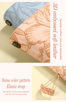Light blue 2-Pack Vintage Floral Embossed PU Leather Journals - 192 Pages Each