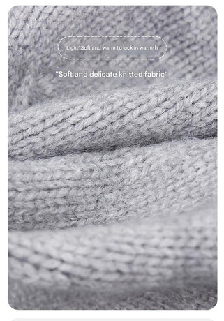 Gray Vintage Inspired Knitted Beret - Stretchy & Comfortable Wool Blend Cap