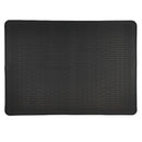 Black Extra Large Silicone Countertop Protector & Dish Drying Mat - Dishwasher Safe (71x50cm)