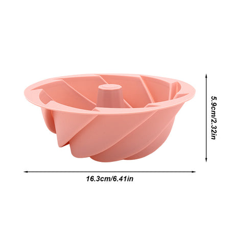 Green Non-Stick Silicone Cyclone Cake Pan Set (10 Molds) - Perfect for Desserts