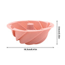 Red Non-Stick Silicone Cyclone Cake Pan Set (10 Molds) - Perfect for Desserts