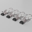 Black Stainless Steel Hanging Clips (35 PCS) - Strong Grip for Pants, Hats, Socks, Laundry