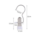 Gray Stainless Steel Hanging Clips (35 PCS) - Strong Grip for Pants, Hats, Socks, Laundry