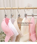 Blue Stainless Steel Hanging Clips (35 PCS) - Strong Grip for Pants, Hats, Socks, Laundry