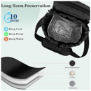 Purple Portable Crossbody Water Bottle Holder with Multiple Pockets - Thermal Cooler Bag