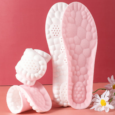 5 pcs Pink 4D Cloud Technology Shoe Inserts - High Rebound, Super Soft, Breathable, Athletic Support (size : 41-42/265mm)