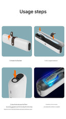 Travel UVC Toothbrush Sanitizer Box - Magnetic Closure, Rechargeable