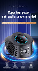 White Advanced Ultrasonic Pest Repeller - Multi-Wave Tech for Mice, Roaches, Mosquitoes