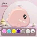 Pink Cute Dinosaur Electric Pet Nail Grinder - 3-Speed, Low Noise, USB-C for Dogs & Cats