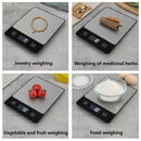 Black Digital Kitchen Scale - Stainless Steel Food Scale for Baking & Cooking (10kg/1g)