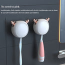 Cute UV Toothbrush Sanitizer Holder - Wall Mounted, Portable for Travel (Deer)