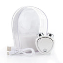 White Microcurrent Face Lifting Massager - Sonic Vibration, V-Shape Sculpting