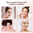 White Microcurrent Face Lifting Massager - Sonic Vibration, V-Shape Sculpting