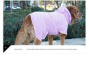 Green Hooded Dog Bathrobe - Super Absorbent, Adjustable Fit, Cozy Pet Towel (Size : M)