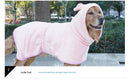 Green Hooded Dog Bathrobe - Super Absorbent, Adjustable Fit, Cozy Pet Towel (Size : L)