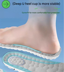 Black 5 pcs 4D Cloud Technology Shoe Inserts - High Rebound, Super Soft, Breathable, Athletic Support (size : 45-46/285mm)