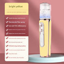 Yellow Dual Nozzle Nano Facial Mister - USB Rechargeable Hydrating Spray