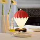 Black Rechargeable Hot Air Balloon LED Touch Lamp - 3-Color Nordic Style Desk Light