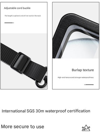 Mint Blue 2-Pack Universal IPX8 Waterproof Phone Pouch with Lanyard - Touch Sensitive Case for Swimming & Outdoor Sports