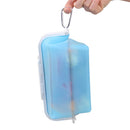 2 Pcs Green Collapsible Silicone Food Storage Container - Microwave & Freezer Safe Lunch Box