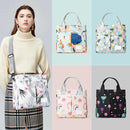 Colorful Versatile Nappy Bag Tote - Lightweight Diaper Bag with Insulated Pocket & Crossbody Strap