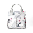 Grey Versatile Nappy Bag Tote - Lightweight Diaper Bag with Insulated Pocket & Crossbody Strap