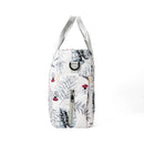 Grey Versatile Nappy Bag Tote - Lightweight Diaper Bag with Insulated Pocket & Crossbody Strap