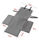 Grey Waterproof Front Pet Car Seat Cover - Non-Slip Dog Booster Seat Protector Mat