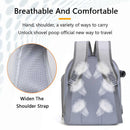 Beige And Pink Spacious Pet Carrier Backpack with Clear Window - Comfortable Travel Bag for Cats & Small Dogs