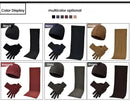 Coffee Men's 3-Piece Winter Warm Ribbed Knit Beanie Hat Scarf and Gloves Set