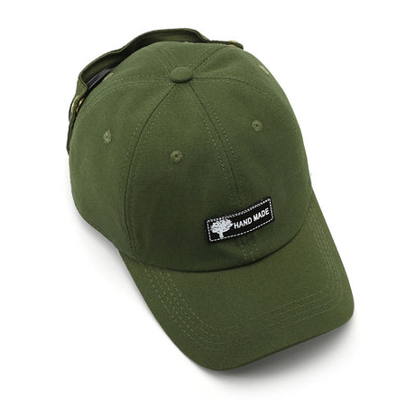 Black Stylish Aviator Goggle Baseball Cap - Unisex Outdoor Cotton Sun Hat