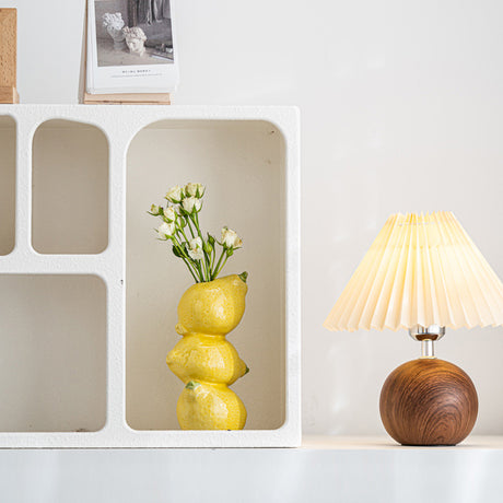 Orange Whimsical Stacked Orange Ceramic Vase - Modern Nordic Tabletop Decor