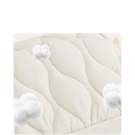 Beige Stylish Quilted Belt Bag - Lightweight Nylon Crossbody Fanny Pack