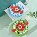 Blue Interactive Pet Puzzle Feeder Toy - Slow Eating & Mental Stimulation Game for Dogs & Cats
