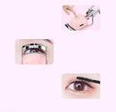 White USB-C Rechargeable Heated Eyelash Curler - Gentle Long-Lasting Lift with 2 Temperature Modes & Cute Cat Ear Design