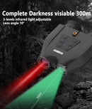 Black Professional HD Digital Night Vision Binoculars - 6X Optical Zoom, IR Illumination, Record 2.5K Video & 48MP Photos