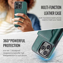 Black Premium MagSafe Wallet Case for iPhone 16 Pro - Detachable PU Leather Magnetic Card Holder