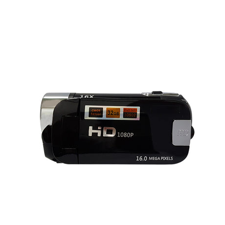 Black Capture Life's Moments: HD 1080P Digital Camcorder - 16MP Photos, 16X Digital Zoom, 2.7