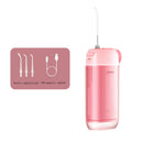 Pink Advanced Portable Water Flosser - USB Rechargeable Cordless Oral Irrigator, 3 Modes, IPX7 Waterproof for Travel & Home