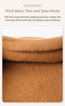 Dark Green Elegant Wool Beret - Classic Warm Thick British Style Hat for Autumn & Winter