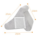 Purple Soft Multi-Angle Tablet Pillow Stand - Comfy Reading & Viewing Holder for iPads, Books, eReaders