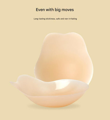 Size S 3 Pairs Skin Color Reusable Silicone Breast Lift Nipple Covers - Invisible Adhesive Bra Pasties for Seamless Lift & Coverage