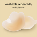 Size L 3 Pairs Skin Color Reusable Silicone Breast Lift Nipple Covers - Invisible Adhesive Bra Pasties for Seamless Lift & Coverage