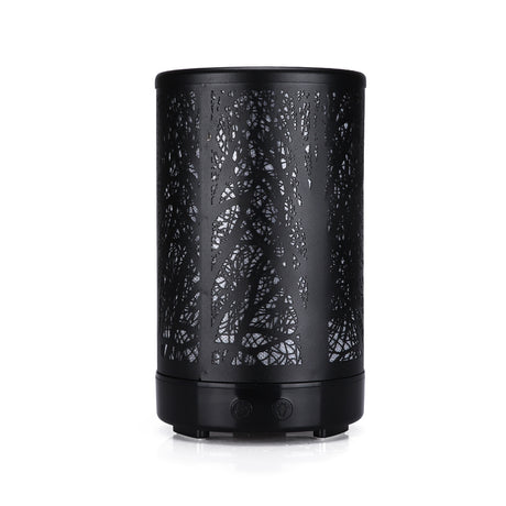 Black Forest Design Iron Essential Oil Diffuser - 7 Color LED Ultrasonic Cool Mist Humidifier 100ml