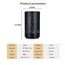 Khaki and Black Forest Design Iron Essential Oil Diffuser - 7 Color LED Ultrasonic Cool Mist Humidifier 100ml