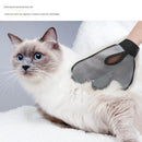 2 Pcs Grey And Black Pet Grooming Glove - Gentle Deshedding & Massage Mitt for Dogs & Cats, Efficient Fur Remover