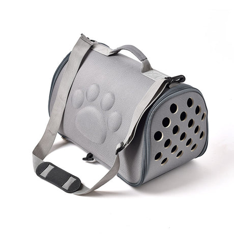 Grey Stylish EVA Pet Carrier Bag - Lightweight Portable & Breathable Travel Crate for Small Dogs & Cats