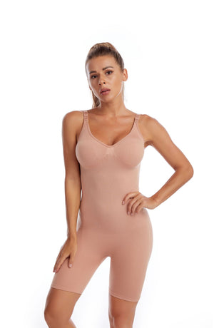Size XXXL Skin Color Seamless Full Body Shaper for Women - Tummy Control, Butt Lifter & Thigh Slimmer Bodysuit